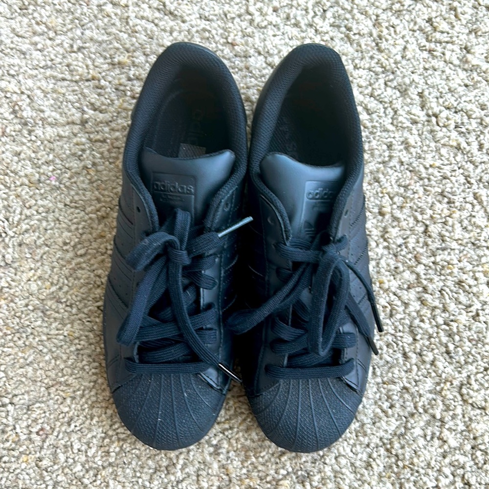 Black Adidas Superstar Sneakers